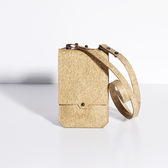 Zanj Cellphone Purse with Thin Tana Strap Cream - Picture 2 of 6